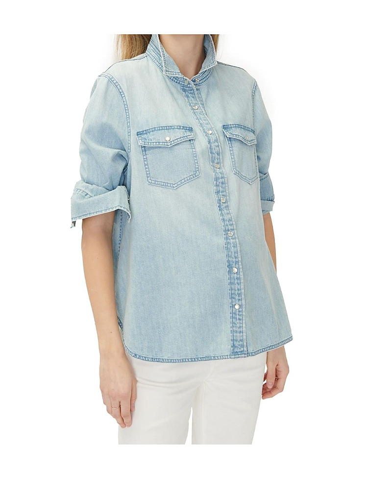 Hatch Collection Denim Maternity Nursing Friendly Shirt | Bloomingdale's (US)