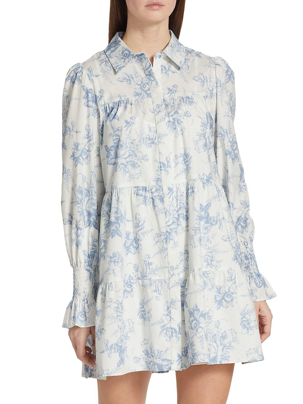 Canossa Tiered Shirtdress | Saks Fifth Avenue