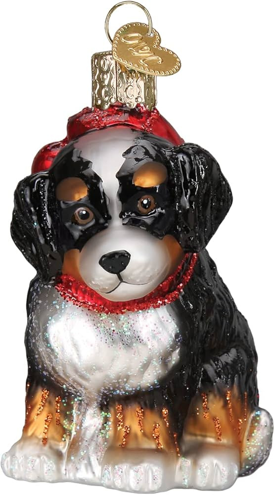Old World Christmas Bernedoodle Puppy Glass Blown Ornament for Christmas Tree, Handcrafted Holida... | Amazon (US)