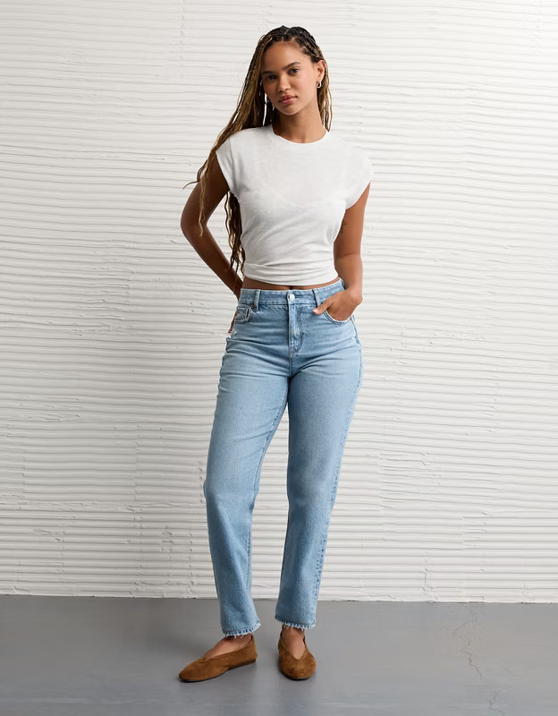 AE Strigid Curvy Mom Jean | American Eagle Outfitters (US & CA)