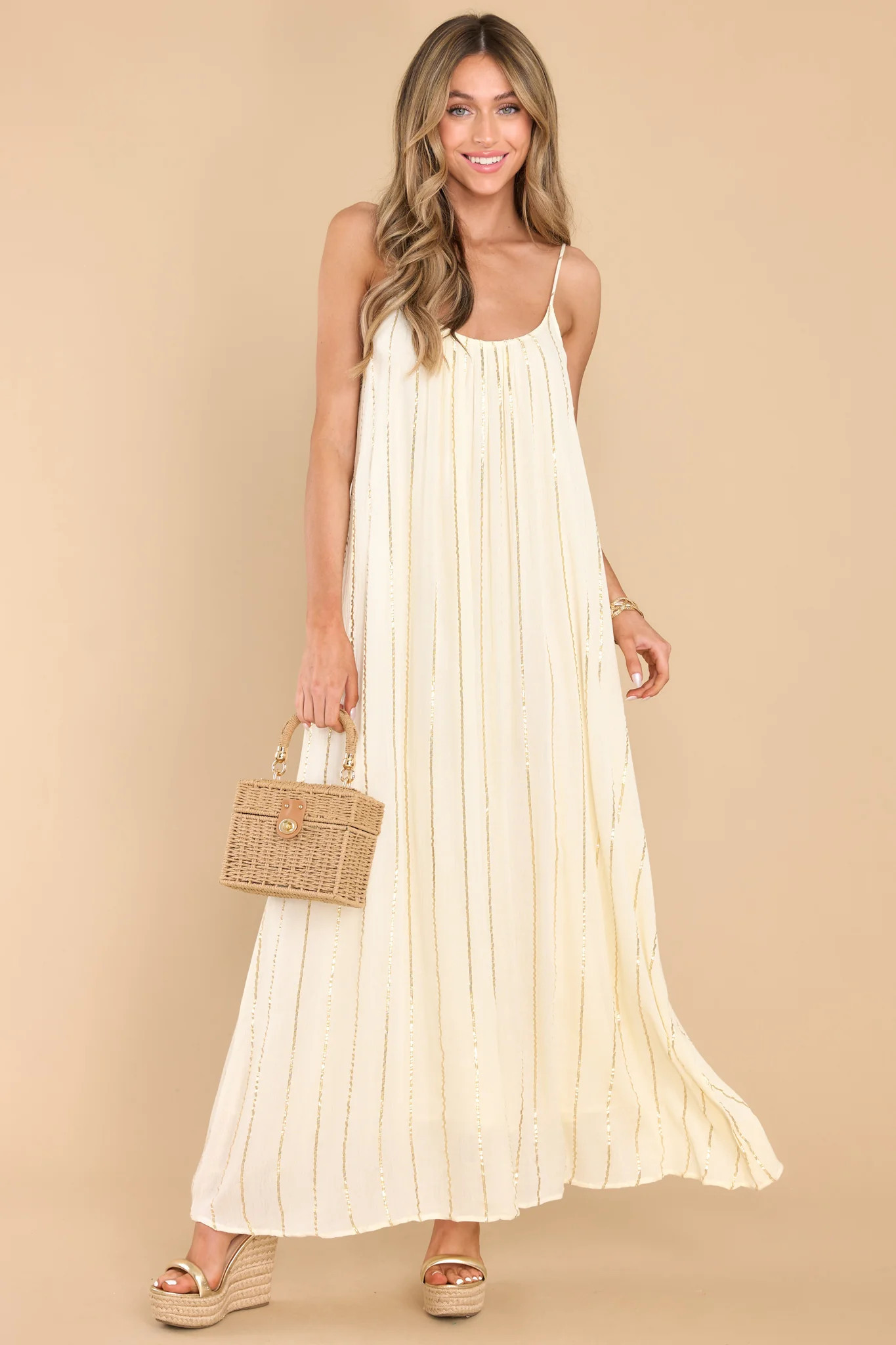 The Story Continues Ivory Maxi Dress | Red Dress 