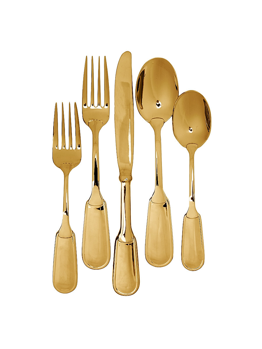 Wentworth 5-Piece Flatware Set - Gold | Saks Fifth Avenue