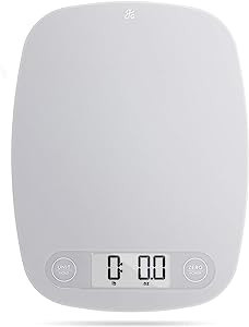 Greater Goods Gray Food Scale - Digital Display Shows Weight in Grams, Ounces, Milliliters, and P... | Amazon (US)