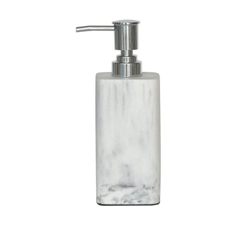 Better Homes & Gardens Faux Marble Resin Soap Pump, White | Walmart (US)