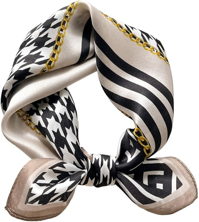 MEISEE 100% Mulberry Silk Scarfs Small Square Scarf 21" x 21" Neck Scarf Breathable Lightweight f... | Amazon (US)