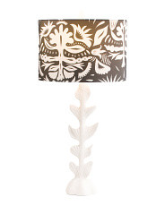 31in Leaf Pattern Shade Table Lamp | Furniture & Lighting | Marshalls | Marshalls