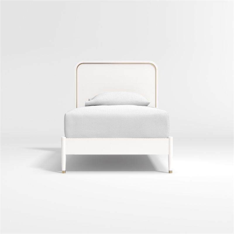 Arlo White and Gold Bed | Crate & Kids | Crate & Barrel