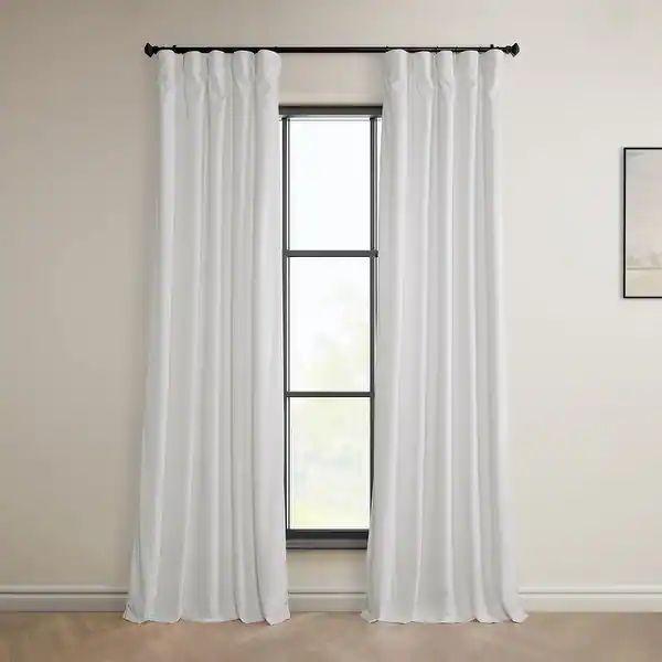 Exclusive Fabrics Heritage Plush Velvet Curtain (1 Panel) - Overstock - 16487372 | Bed Bath & Beyond