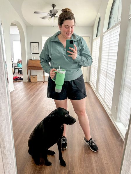Work from home (with dogs) #ootd 4/24/24 

KATHERINEJS10 will get you $10 off $95+ 🙌🏻 so you can add the shorts to your cart!

#LTKActive #LTKfindsunder50 #LTKmidsize