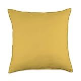 Blisss Mustard Yellow Throw Pillow, 18x18, Multicolor | Amazon (US)