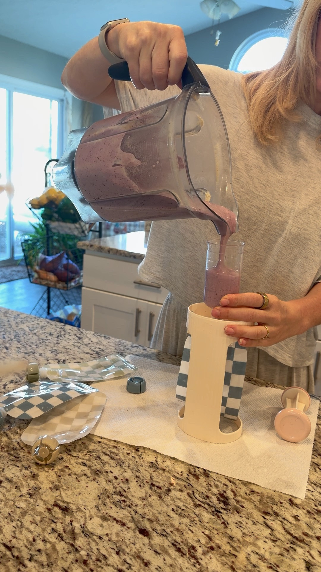 I love our DIY yoghurt pouch station. Ive been using this since Solomon started eating solids. Also bought these cute reusable checkered pouches that are compatible with it.

#LTKBaby #LTKKids #LTKfoodie