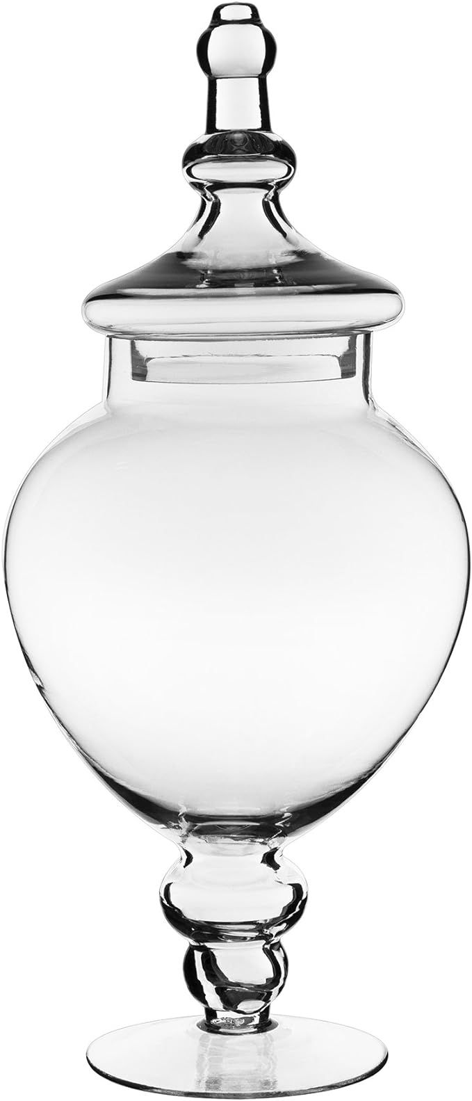 CYS EXCEL Glass Apothecary Jar. H-14.75", Body-6.5" Decorative Classic Candy Buffet Jar, Elegant ... | Amazon (US)
