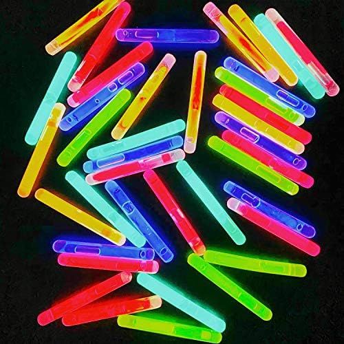 GiftExpress 100 Pcs Mini Glow Sticks Assorted Colors, Bulk Mini Glow in The Dark Sticks for Easte... | Amazon (US)