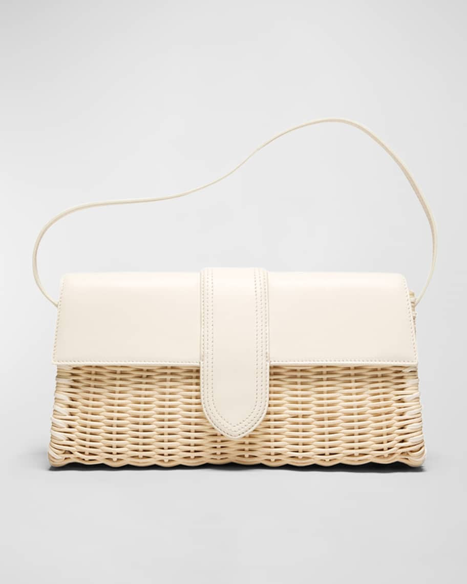Jacquemus Le Bambino Long Woven Shoulder Bag | Neiman Marcus