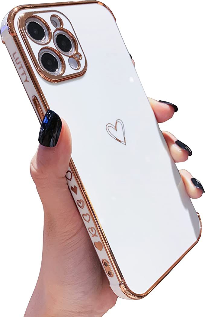 LUTTY Compatible with iPhone 12 Pro Case, Cute Phone Cases for Women Full Camera Protection & Rai... | Amazon (US)