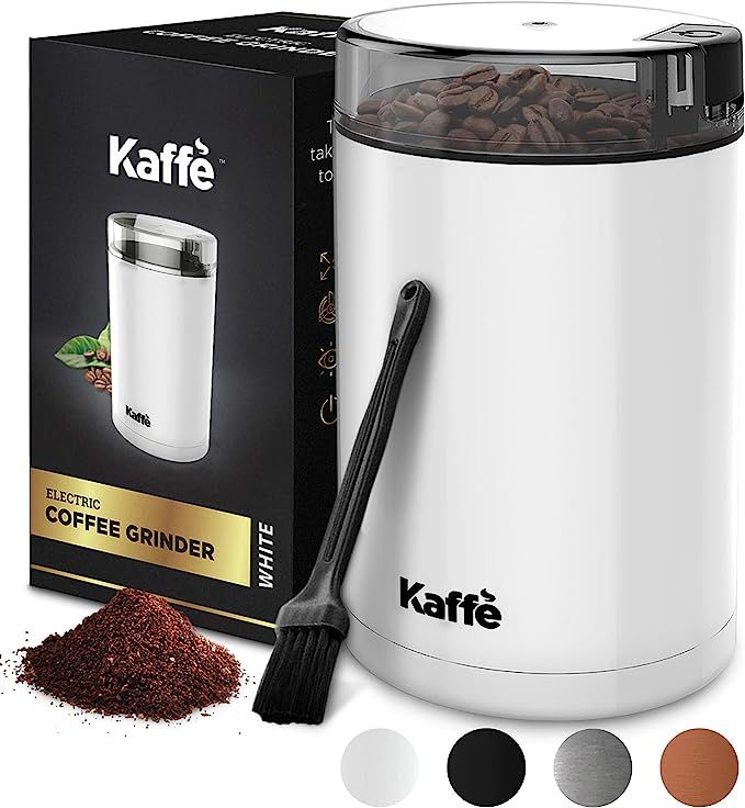 Amazon.com: Kaffe Coffee Grinder Electric - Spice Grinder w/ Cleaning Brush, Easy On/Off - Perfec... | Amazon (US)