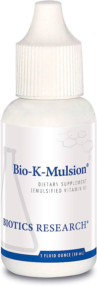 BIOTICS Research Bio K Mulsion Strong Bones, Heart Health, Blood Clotting Support, Liquid Vitamin... | Amazon (US)