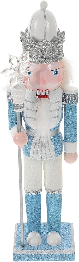 Blue Nutcracker Figure 12 Inch Christmas Nutcracker Ornaments Traditional Wooden Nutcracker for T... | Amazon (US)