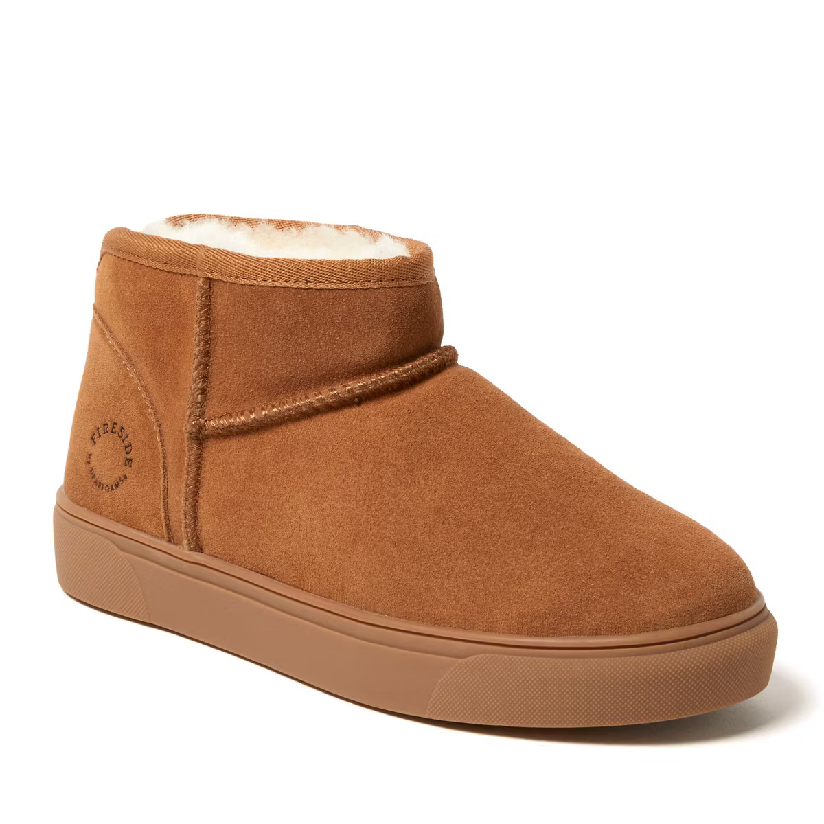 Fireside by Dearfoams Women's Bathurst Water-Resistant Genuine Shearling Micro Bootie | Target