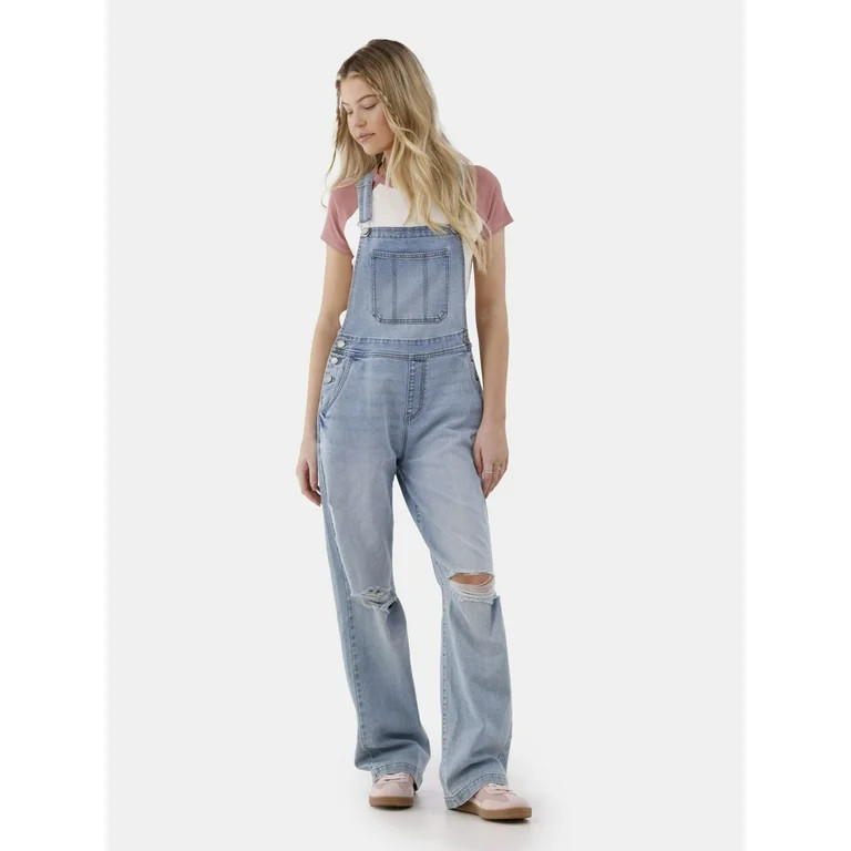 No Boundaries Juniors Relaxed Overalls, Sizes XXS-XXXL | Walmart (US)