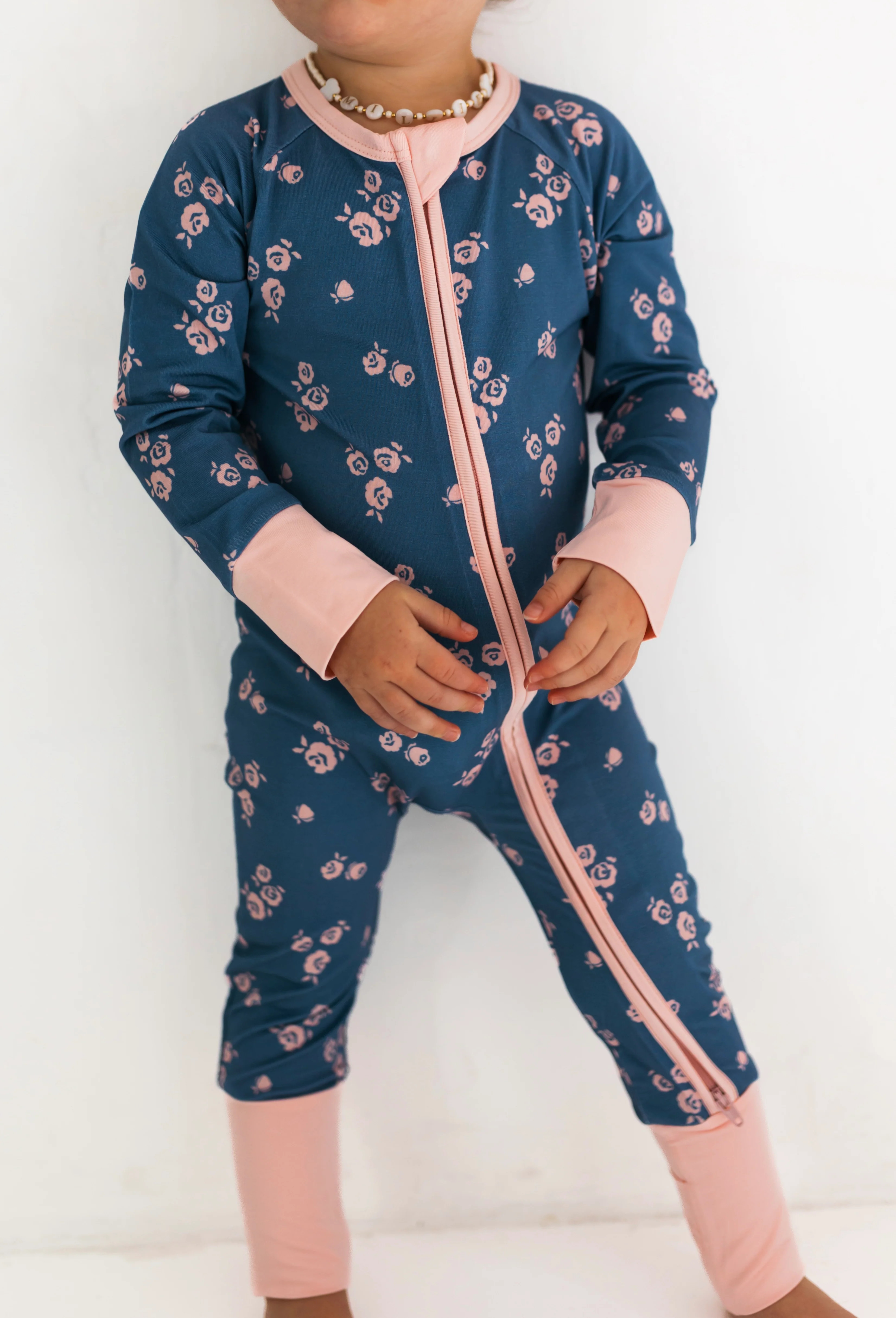 Madelyn Floral Zipper Romper | In My Jammers
