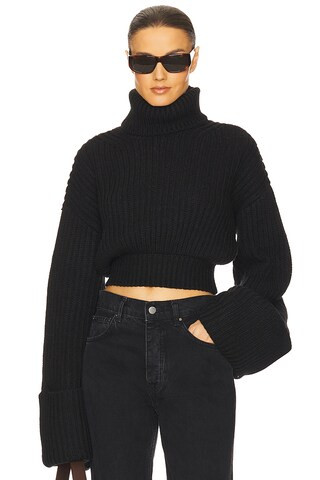 Helsa Esti Turtleneck Sweater in Black from Revolve.com | Revolve Clothing (Global)