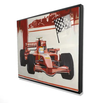 Formule 1 Car Print On Canvas | Wayfair North America