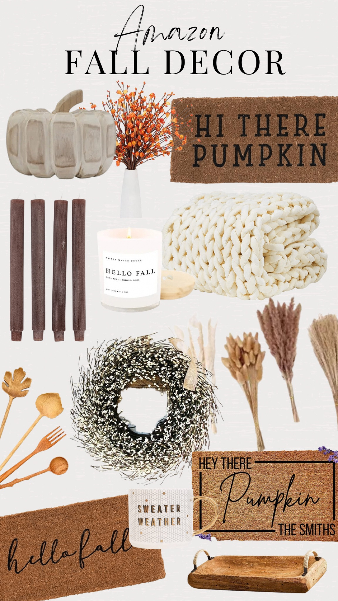 Amazon fall decor 
Amazon finds
Amazon home decor
Fall home decorations 
Fall wreath
Fall front door mat
Fall mat 

#LTKSeasonal #LTKhome #LTKunder50