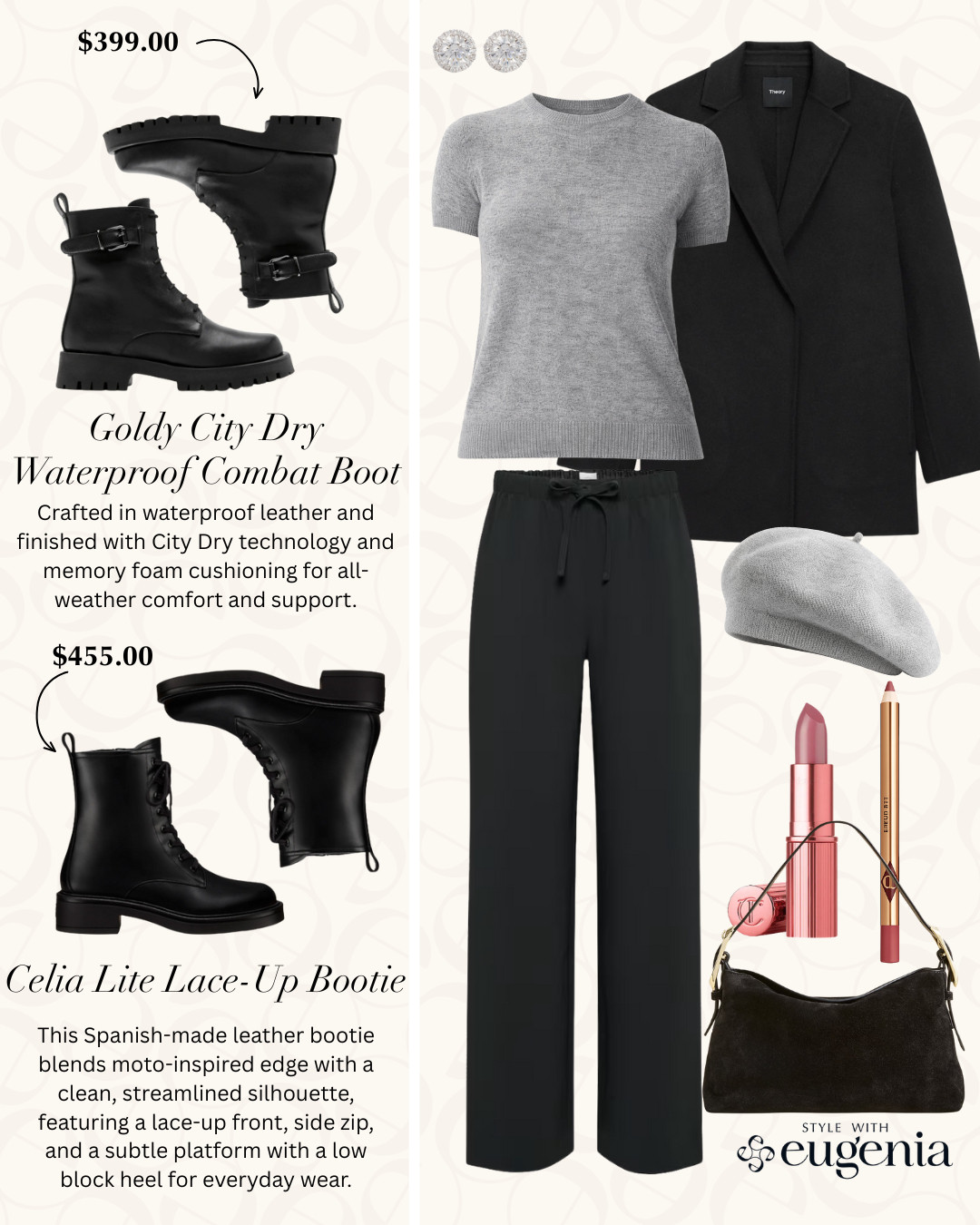 Polished with a little edge.
Tailored layers, relaxed proportions, and combat boots that ground the whole look. This is effortless, grown-woman cool — practical, chic, and ready for real life.

Everything is linked. 

 

#LTKGiftGuide #LTKHoliday #LTKootd