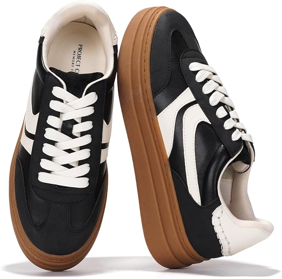 Project Cloud Platform Sneakers for Women Footwear - Memory Foam Insole Womens Shoes, Lightweight... | Amazon (US)