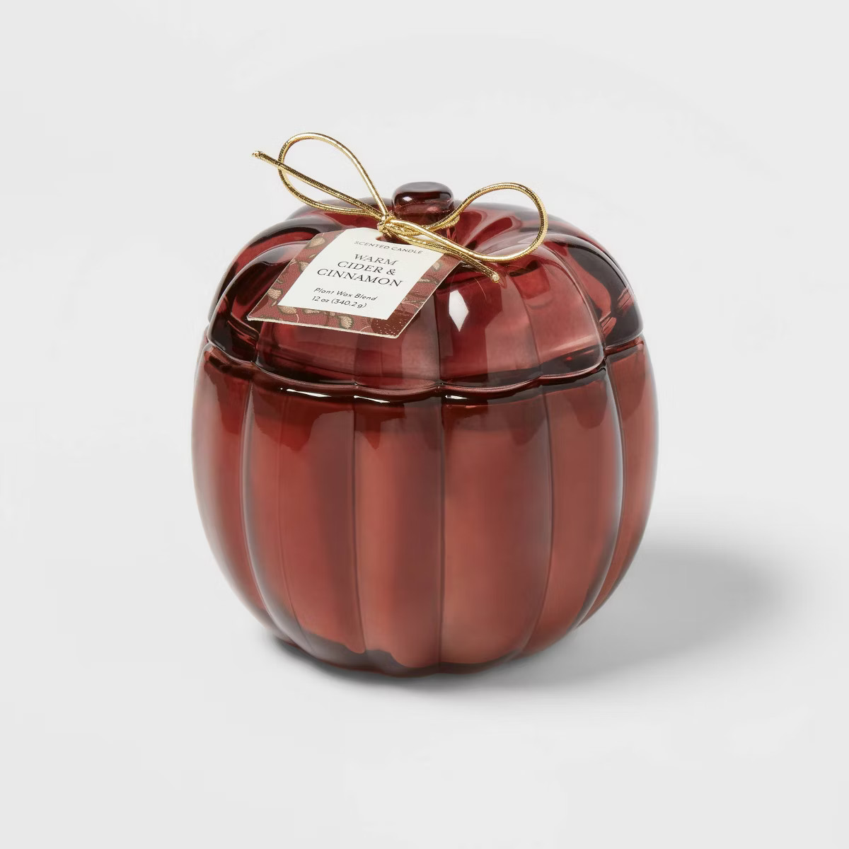 Glass Figural Pumpkin Warm Cider and Cinnamon - Threshold™ | Target