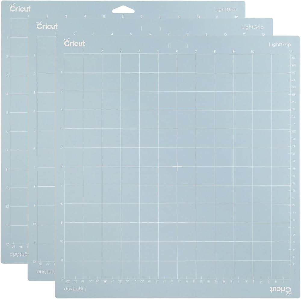Cricut LightGrip Cutting Mats 12in x 12in, Reusable Cutting Mats for Crafts with Protective Film,... | Amazon (US)