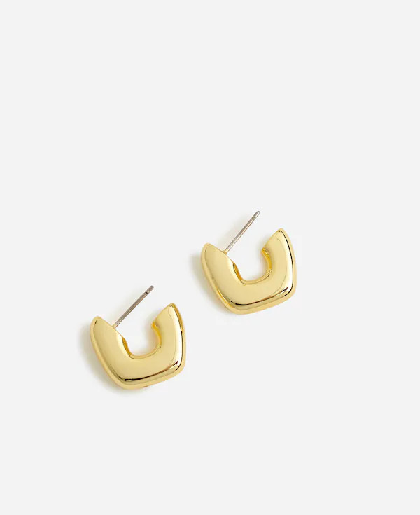 Sculptural Huggie Hoop Earrings | Madewell | Madewell