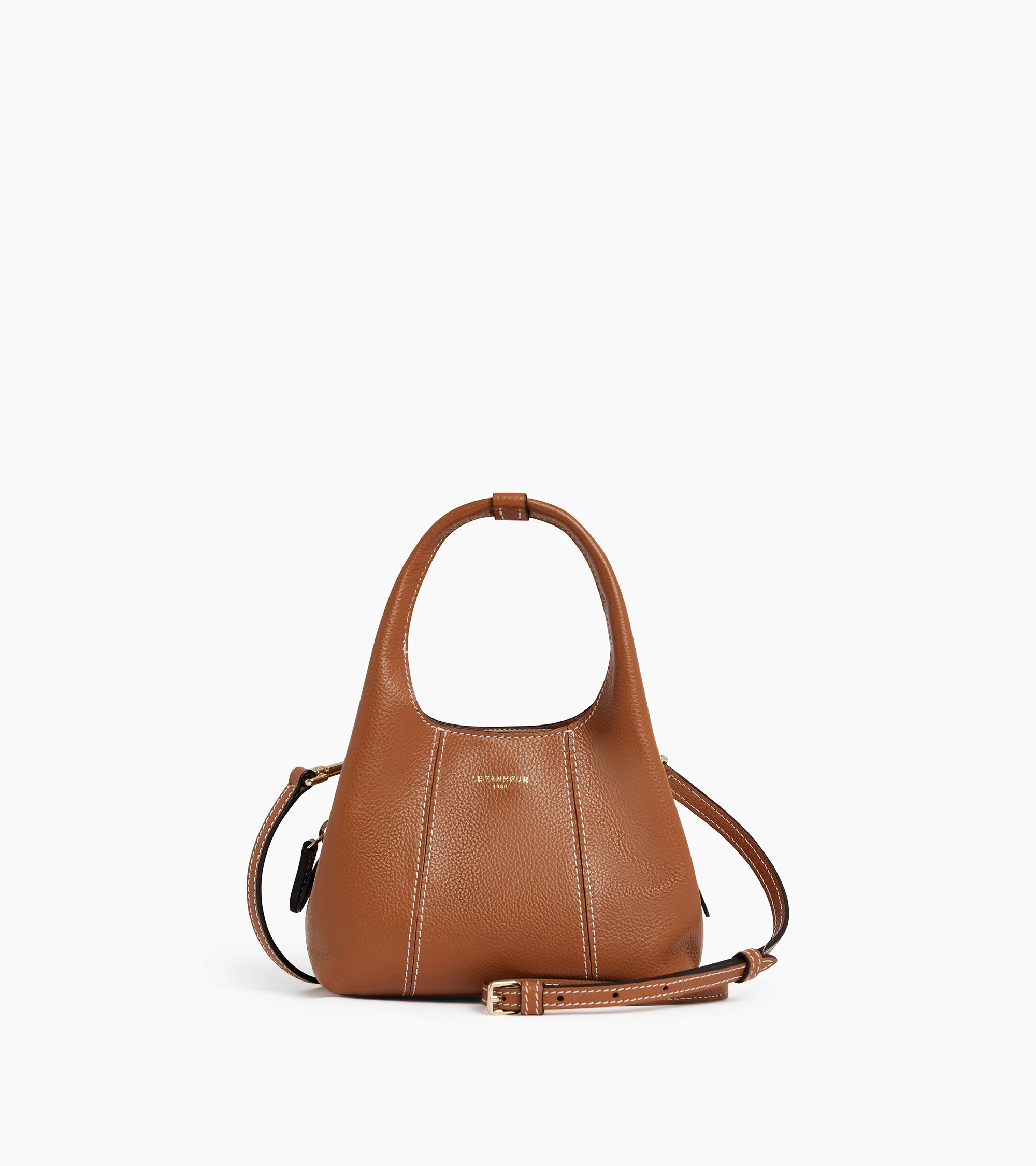 Juliette mini handbag in grained leather | Le Tanneur