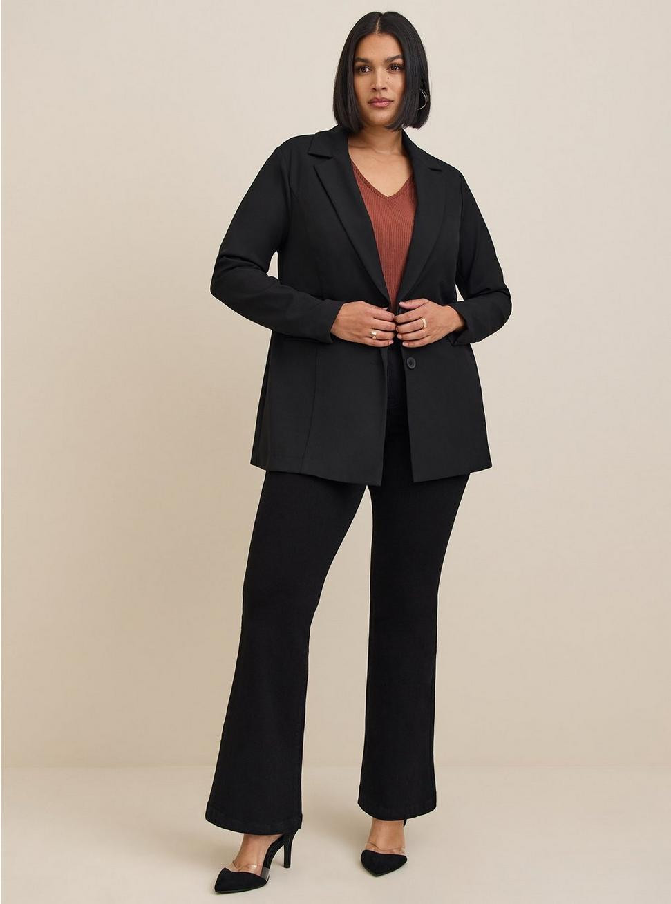 Studio Luxe Long Line Blazer | Torrid (US & Canada)