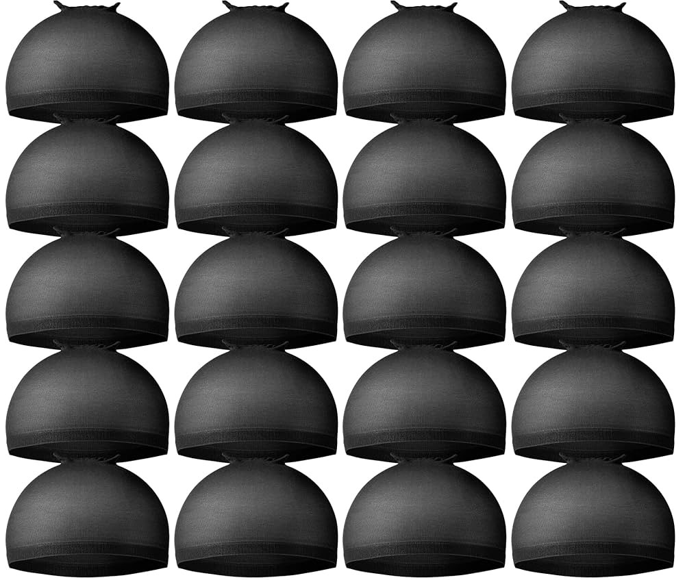 Teenitor Wig Cap,Black Wig Cap 20 Pieces Wig Caps, Black Stocking Caps, Stretchy Nylon Wig Stocki... | Amazon (US)