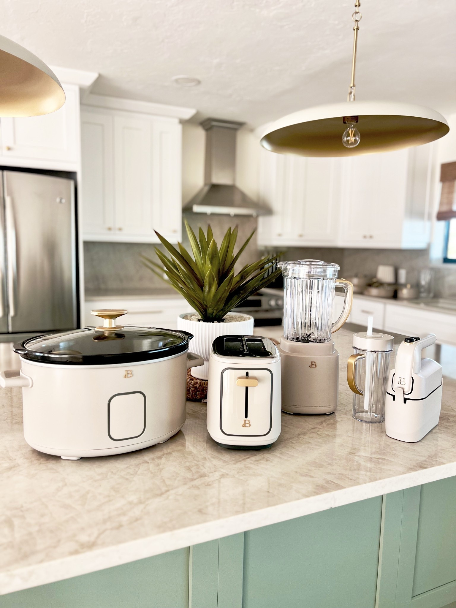 Gorgeous small kitchen appliances for a coastal modern kitchen. All colors are porcini taupe. 

#LTKHome