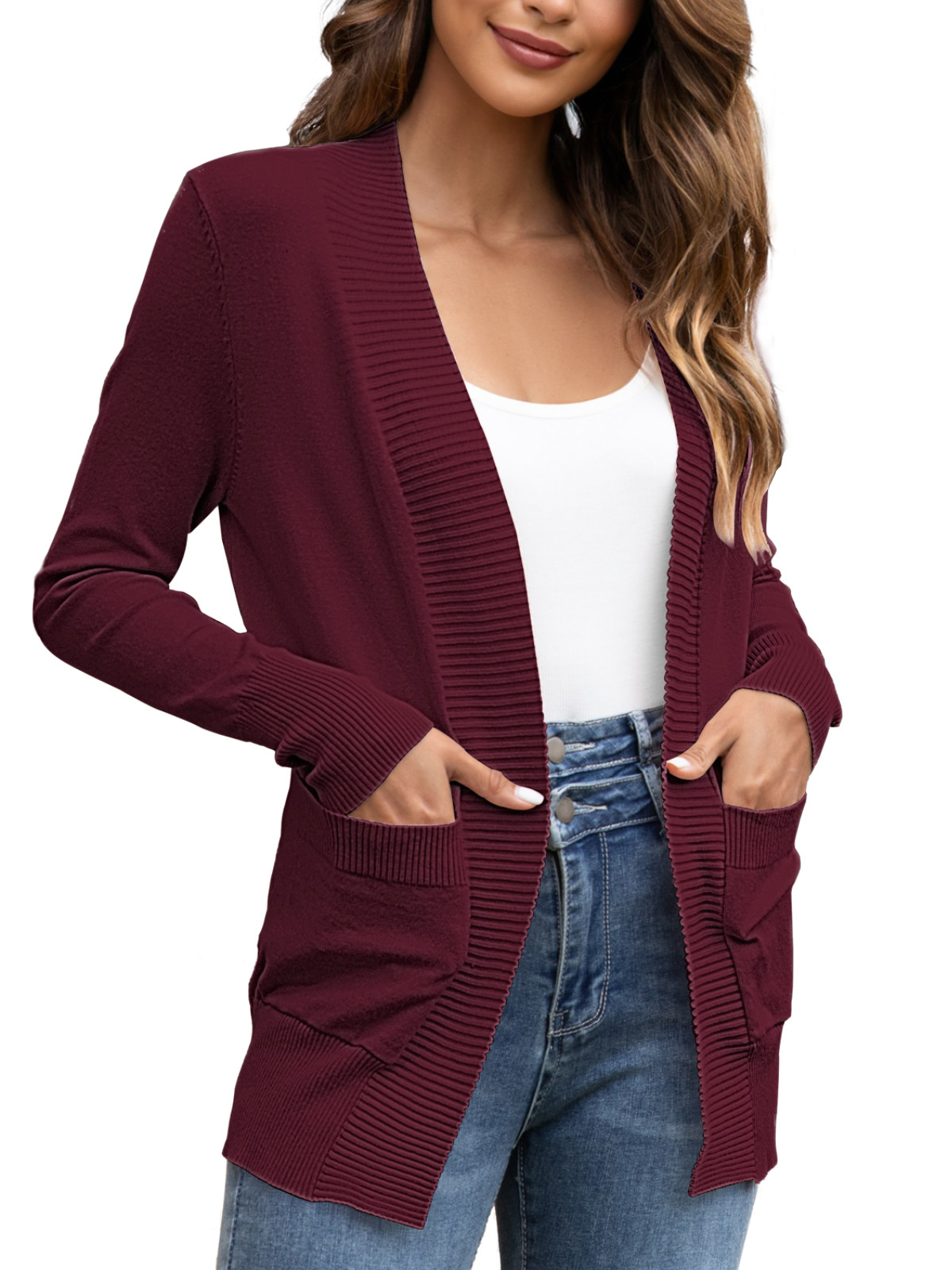 Time and Tru Women’s Cotton Boyfriend Cardigan Sweater, Lightweight, Sizes XS-XXXL | Walmart (US)