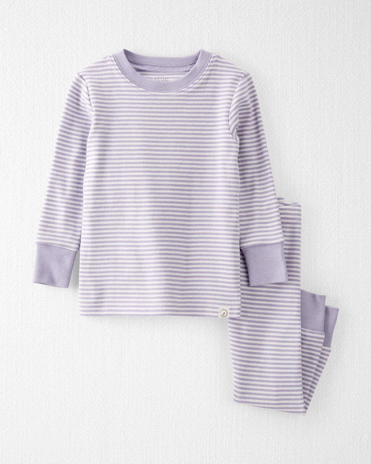 Baby Striped Organic Cotton Ribbed 2-Piece Pajamas | Carter's Inc