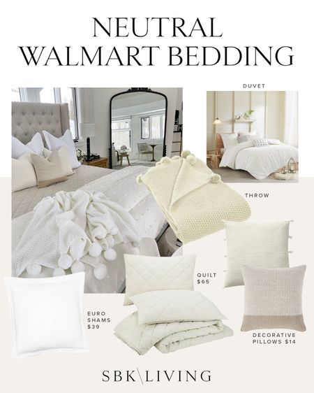 H O M E \ new neutral bedding for spring/summer 🤍 Everything from
Walmart home!

Bedroom
Bed
Decor
Pillows 

#LTKunder50 #LTKhome