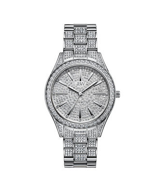 JBW Women's Cristal Diamond (1/8 ct. t.w.) Watch in Stainless Steel Watch 38mm - Macy's | Macy's