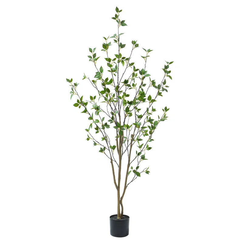 Minimalist Artificial Citrus Tree for Home Office Living Room Bedroom Porch Decor | Wayfair North America
