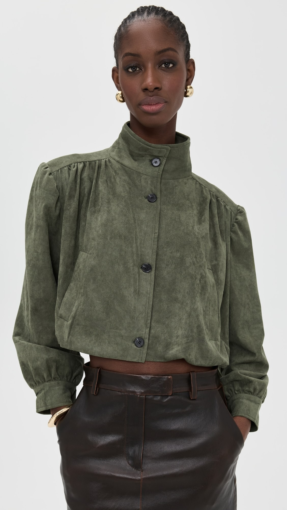 Luminous Faux Suede Jacket | Shopbop