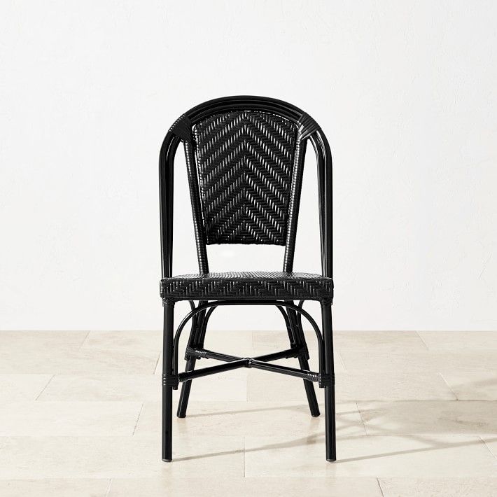 Parisian Bistro Indoor/Outdoor Side Chair, Black | Williams-Sonoma