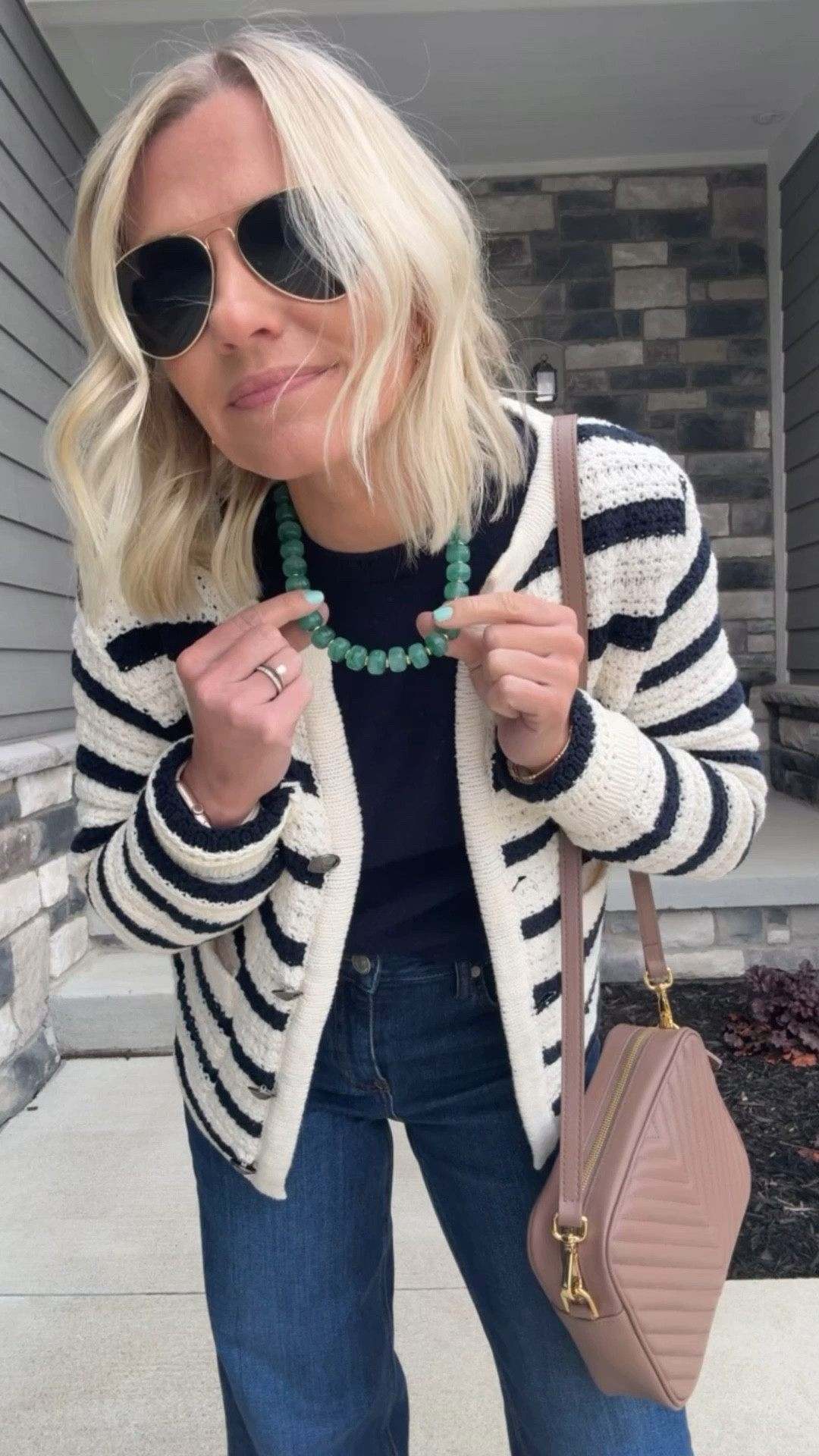 What I wore this week! I love this green statement necklace! 
Cardigan- small
Top- small
Jeans- 25/28"

#LTKPetite #LTKootd #LTKSeasonal