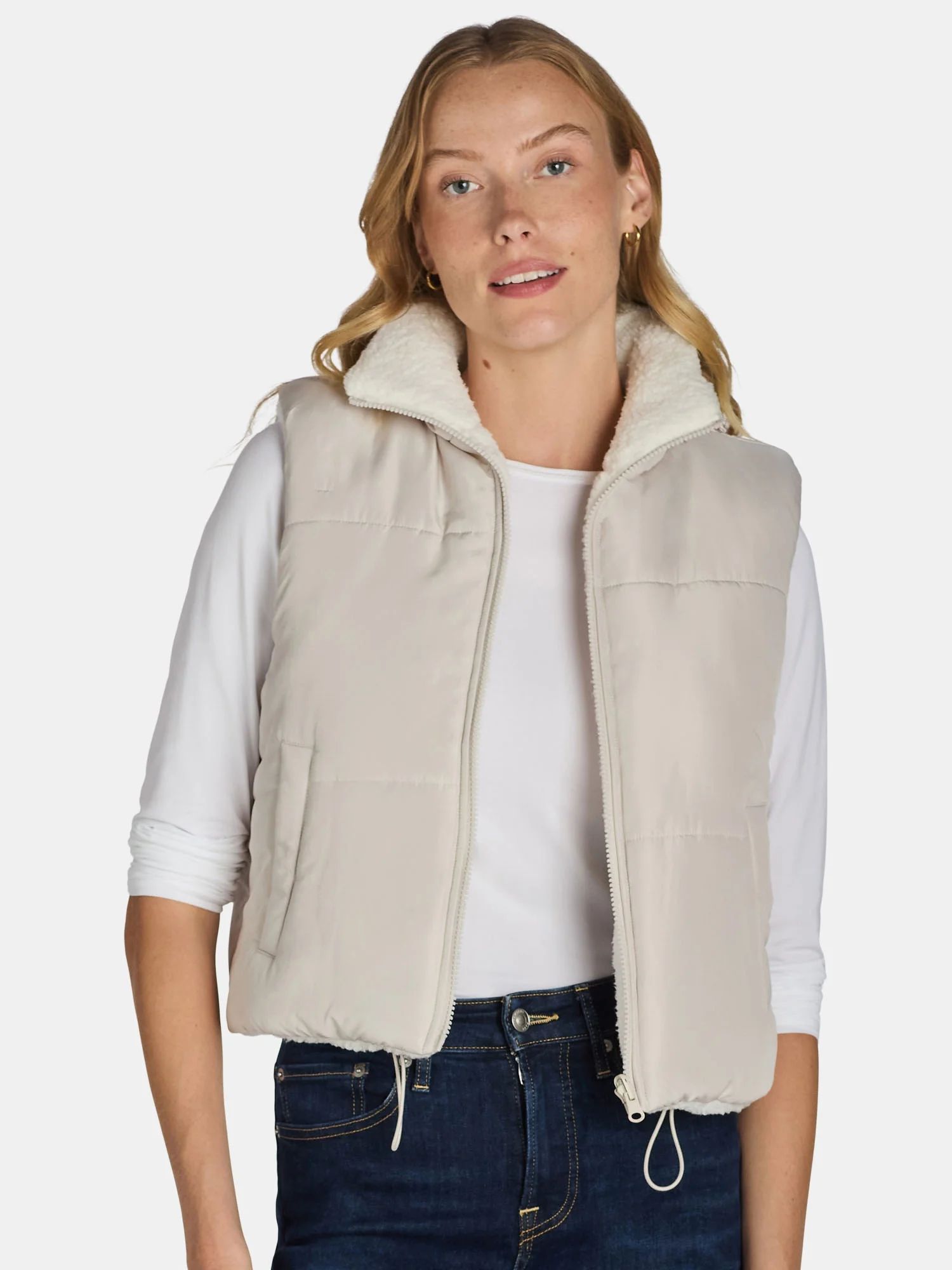 No Boundaries Reversible Vest, Women's | Walmart (US)