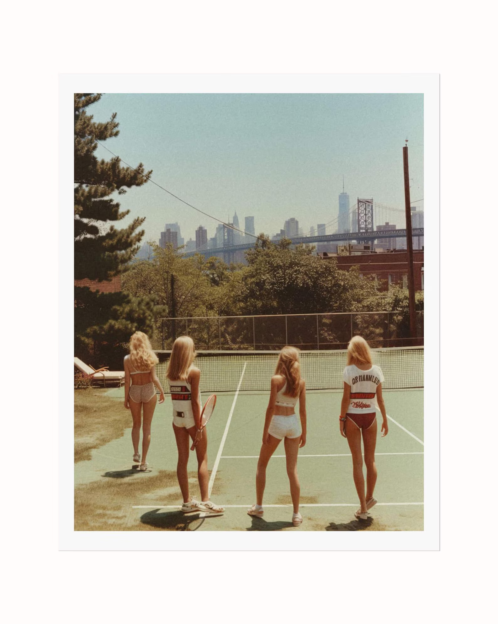 Tennis Art Print Girls on Court | Old Money Aesthetic Wall Art, Vintage Film Photo, NYC Skyline P... | Etsy (US)