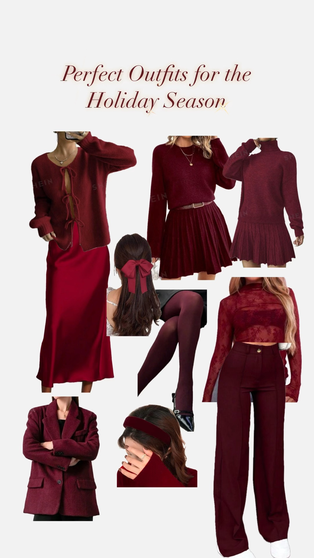 Perfect Outfits for the Holiday Season. Red Edition from SHEIN  

#LTKGiftGuide #LTKHoliday #LTKSeasonal