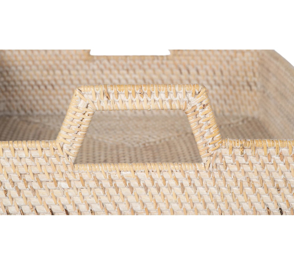 Beachcrest Home Woodside Rattan High Wall Serving Tray & Reviews | Wayfair | Wayfair North America