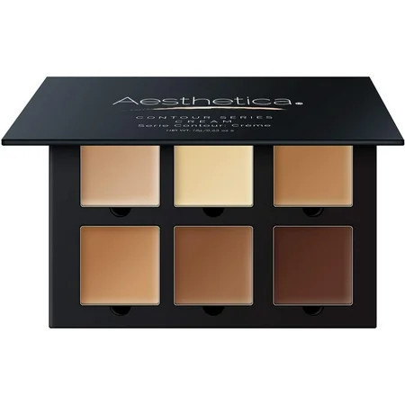 Aesthetica Cosmetics Cream Contour and Highlighting Makeup Kit - Contouring Foundation/Concealer Palette - Vegan & Cruelty Free - Step-by-Step Instructions Included | Walmart (US)